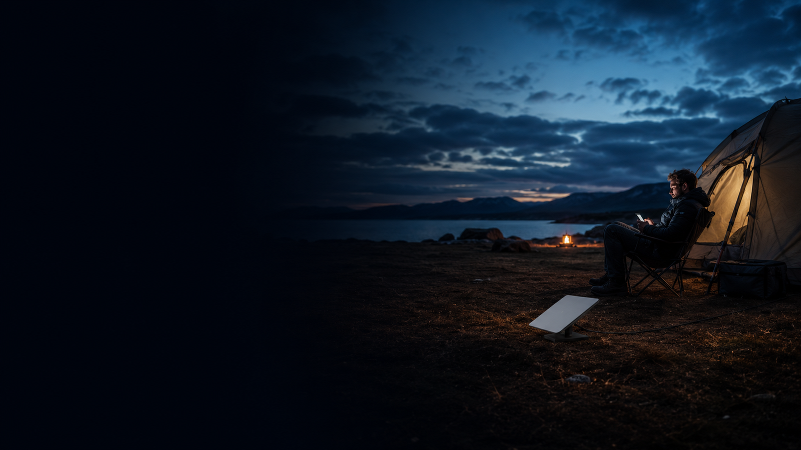Camping em área externa